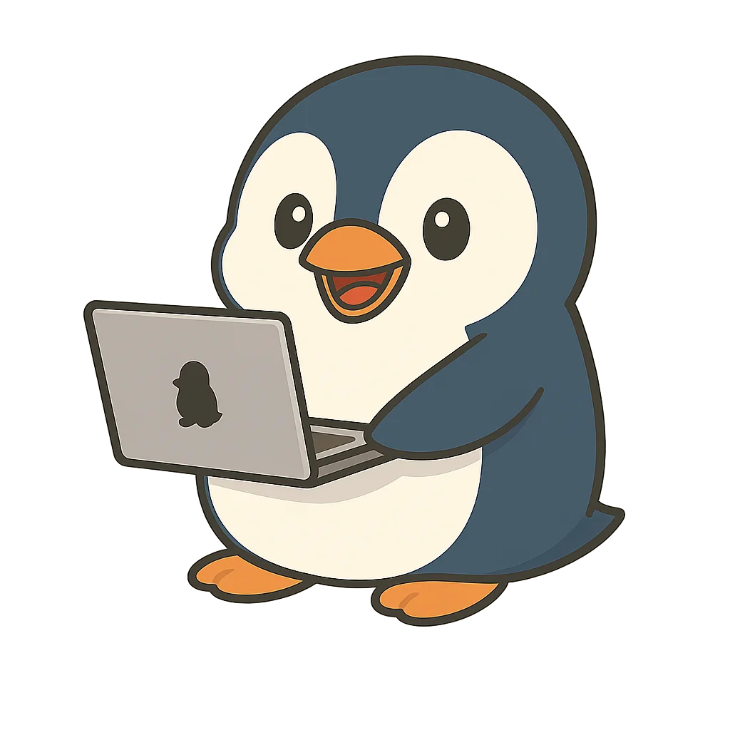 Confused penguin character - Page not found