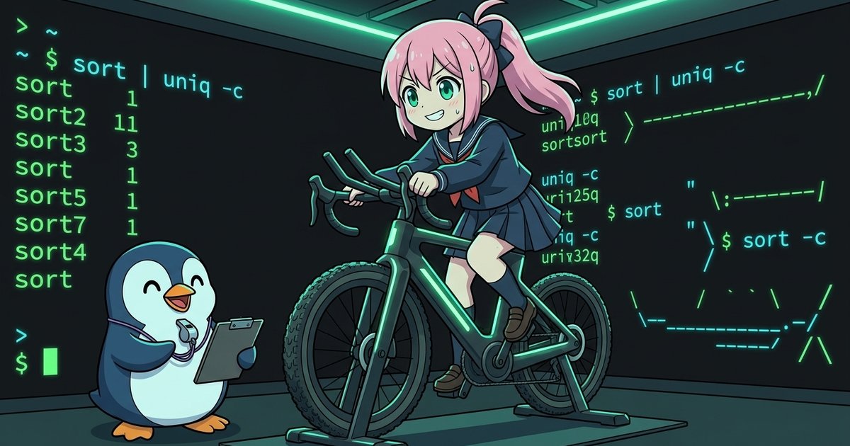 sort と uniq の使い方 - データを並べ替えて重複を削る | Penguin Gym Linux
